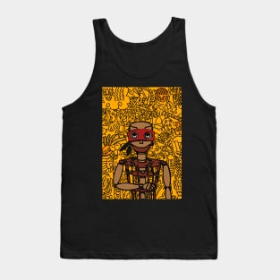Unique Digital Collectible - Character with PuppetMask, Eye Color, and Painted Skin on TeePublic Tank Top